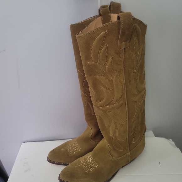 Band Of The Free Austin Western Boot In Tan - Picture 4 of 12